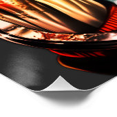 Street Hustle Urban King Premium Glossy Poster (Ecke)