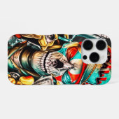 Street Hustle Urban King Premium Glossy Poster iPhone Hülle (Rückseite (Horizontal))