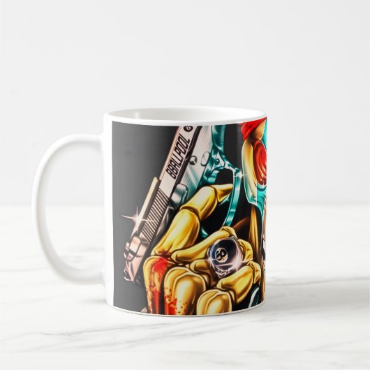 Street Hustle Urban King Premium Glossy Poster Kaffeetasse (Links)