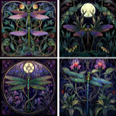 Street Lamp Bats Tile (Swamp Collection) Fliese