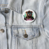 Street Legend Bear - Cooles Grafikdesign Button (Beispiel)