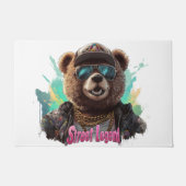 Street Legend Bear - Cooles Grafikdesign Fußmatte (Vorderseite)