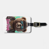 Street Legend Bear - Cooles Grafikdesign Gepäckanhänger (Vorderseite horizontal)