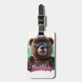 Street Legend Bear - Cooles Grafikdesign Gepäckanhänger (Vorderseite vertikal)