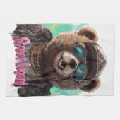 Street Legend Bear - Cooles Grafikdesign Geschirrtuch (Horizontal)