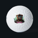 Street Legend Bear - Cooles Grafikdesign Golfball<br><div class="desc">Dieses phantastische Design zeigt einen coolen Bären mit Sonnenbrille,  einer Kappe und einer Goldkette,  wobei der Text "Street Legend" hervorgehoben dargestellt wird. Es ist eine lustige und stilvolle Grafik perfekt für jeden,  der urbane Kunst und Straßenbekleidung Lieben.</div>