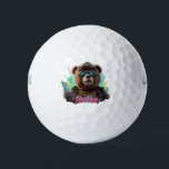 Street Legend Bear - Cooles Grafikdesign Golfball<br><div class="desc">Dieses phantastische Design zeigt einen coolen Bären mit Sonnenbrille,  einer Kappe und einer Goldkette,  wobei der Text "Street Legend" hervorgehoben dargestellt wird. Es ist eine lustige und stilvolle Grafik perfekt für jeden,  der urbane Kunst und Straßenbekleidung Lieben.</div>