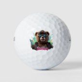 Street Legend Bear - Cooles Grafikdesign Golfball (Vorderseite)