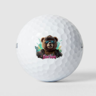 Street Legend Bear - Cooles Grafikdesign Golfball