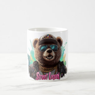 Street Legend Bear - Cooles Grafikdesign Kaffeetasse