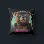 Street Legend Bear - Cooles Grafikdesign Kissen<br><div class="desc">Dieses phantastische Design zeigt einen coolen Bären mit Sonnenbrille,  einer Kappe und einer Goldkette,  wobei der Text "Street Legend" hervorgehoben dargestellt wird. Es ist eine lustige und stilvolle Grafik perfekt für jeden,  der urbane Kunst und Straßenbekleidung Lieben.</div>