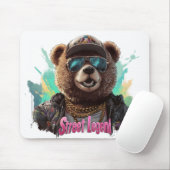 Street Legend Bear - Cooles Grafikdesign Mousepad (Mit Mouse)