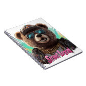 Street Legend Bear - Cooles Grafikdesign Notizblock (Rechte Seite)