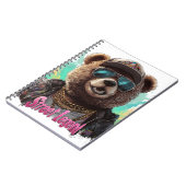 Street Legend Bear - Cooles Grafikdesign Notizblock (Linke Seite)