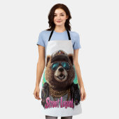 Street Legend Bear - Cooles Grafikdesign Schürze (Getragen)