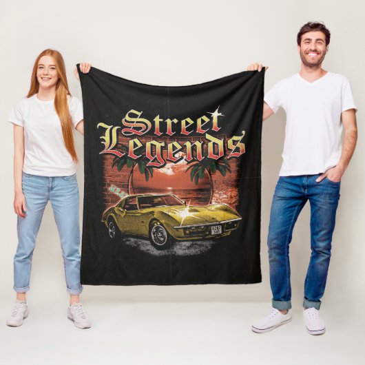Street Legends - Urban Streetwear Design Fleecedecke (Beispiel)