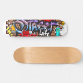 Street Life Graffiti Skateboard (Horizontal)