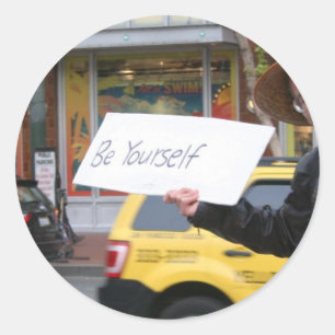 Street Life Runder Aufkleber