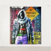 Street Life Wandteppich (Vorderseite)