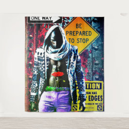 Street Life Wandteppich