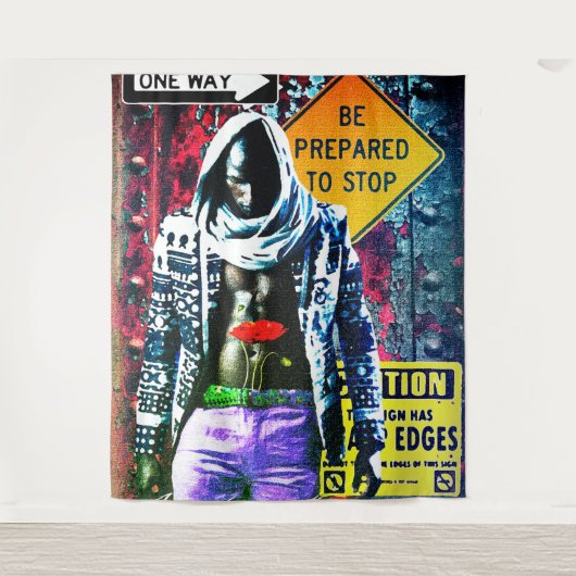 Street Life Wandteppich (Vorderseite)