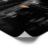 Street Light Globes Urban Art Poster (Ecke)