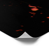 Street Light Silhouette Print Poster (Ecke)