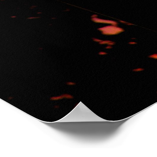 Street Light Silhouette Print Poster (Ecke)