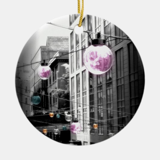 Street Lights Urban Art Keramik Ornament (Vorne)