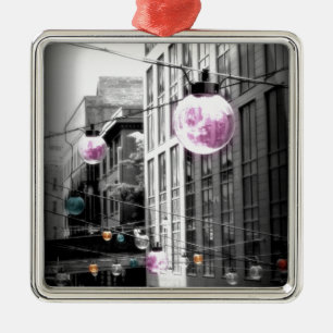 Street Lights Urban Art Ornament Aus Metall