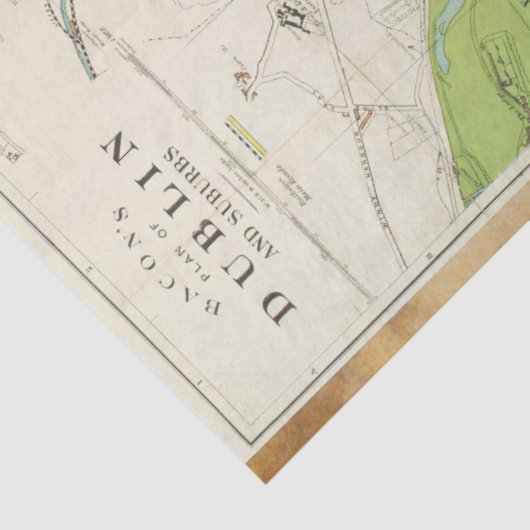 Street Map Decoupage Seidenpapier (Ausschnitt)