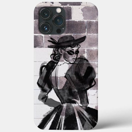 "Street Muse - Fashion on the Wall" Case-Mate iPhone Hülle (Rückseite)
