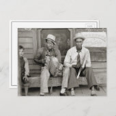 Street Musicians, 1938 Postkarte (Vorne/Hinten)
