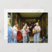 Street Musicians Postcard Postkarte (Vorne/Hinten)