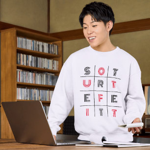 Street Outfit Typografie Sweatshirt