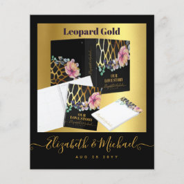 Street Party Style Wedding Design Gold Black Flyer