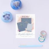 Street Party Style Wedding Design Own Dusty Blue Flyer (Einzeln)