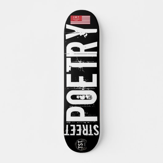 STREET POETRY Skateboard, 7¾ Zoll Deck Skateboard (Vorne)