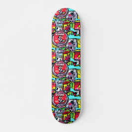 STREET POP ART SKATEBOARD