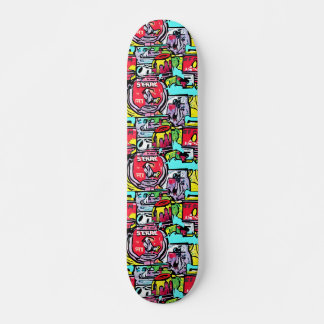 STREET POP ART SKATEBOARD