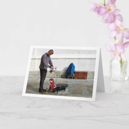 Street Puppeteer in Österreich Karte (Orchidee)