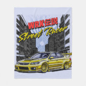 STREET RACER - IMPREZA WRX LEGEND FLEECEDECKE (Vorderseite)