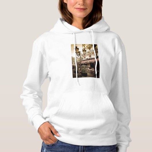 Street Restaurant, Paris, Frankreich Hoodie (Vorderseite)