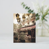 Street Restaurant, Paris, Frankreich Postkarte (Stehend Vorderseite)