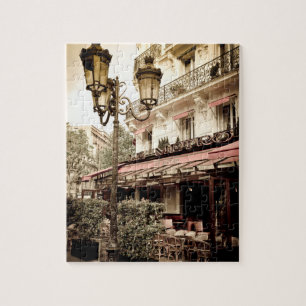 Street Restaurant, Paris, Frankreich Puzzle
