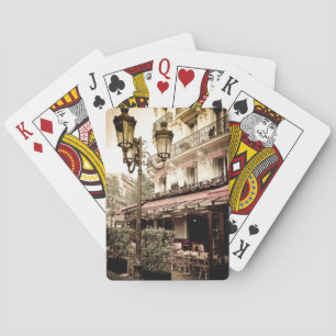 Street Restaurant, Paris, Frankreich Spielkarten