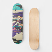 Street Retro Dog auf Skateboard | Funny (Vorderseite)