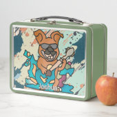 Street Retro Dog mit Gitarre | Funny Metall Brotdose (Beispiel)