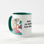 Street Retro Eichhörnchen auf Skateboard | Funny Tasse (Vorderseite Links)