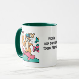 Street Retro Eichhörnchen auf Skateboard | Funny Tasse